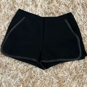 Rag N Bone Leather Detail Shorts